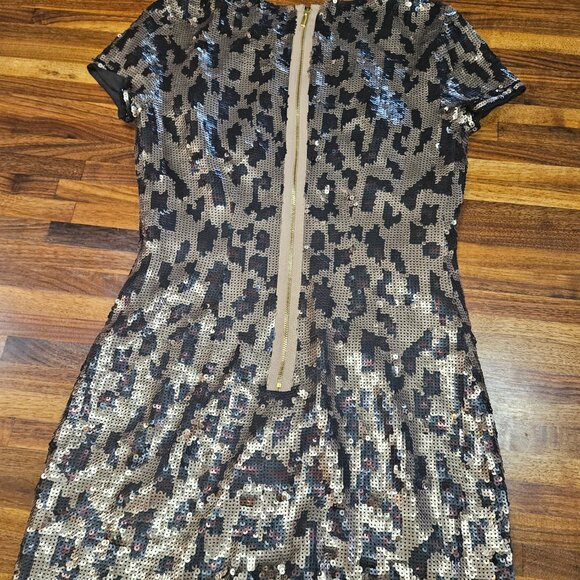 BCBGMAXAZRIA SEQUINS MINI COCKTAIL DRESS XSS - Picture 5 of 5